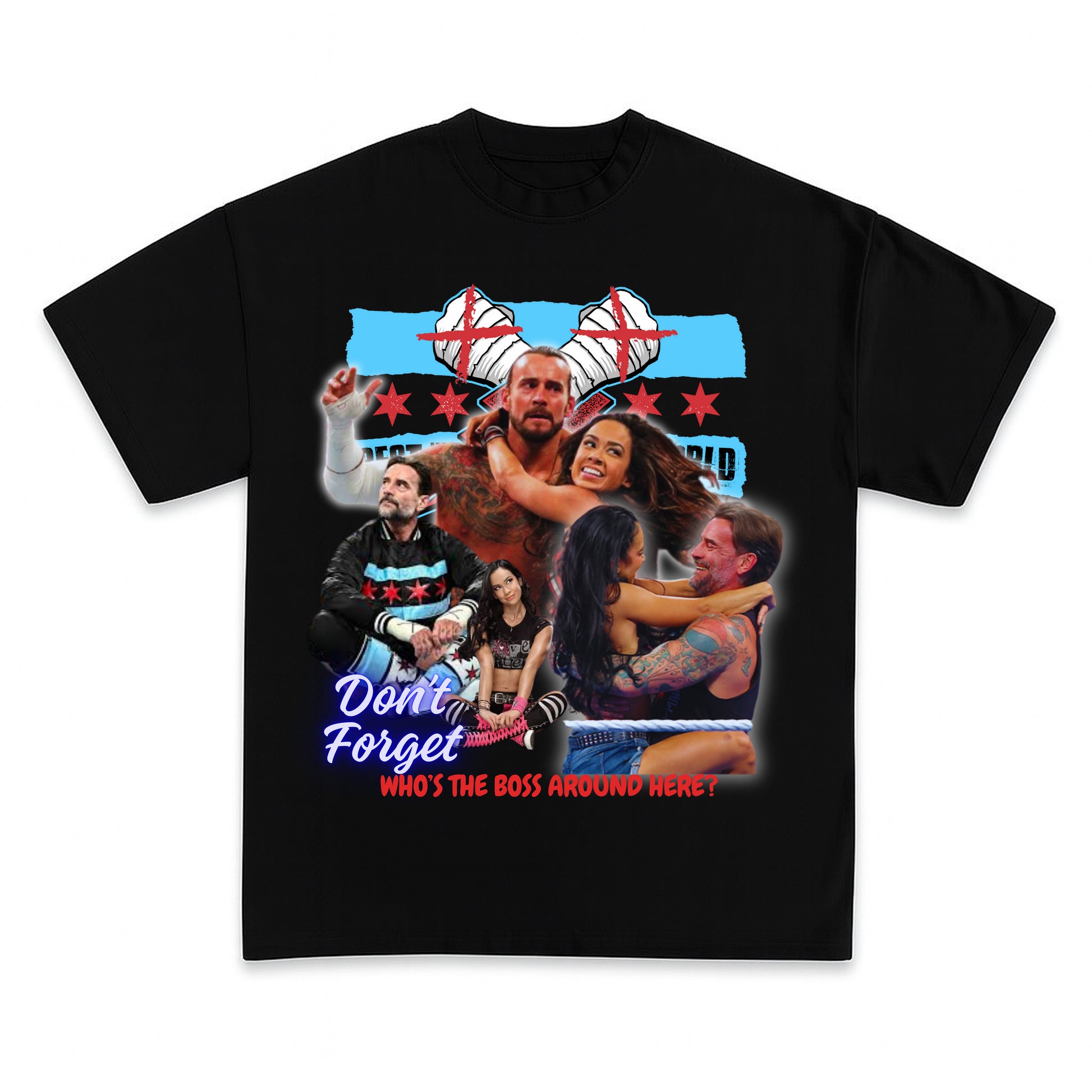 CM PUNK & AJ LEE Wrestling Tee- DRIPIT EXCLUSIVE