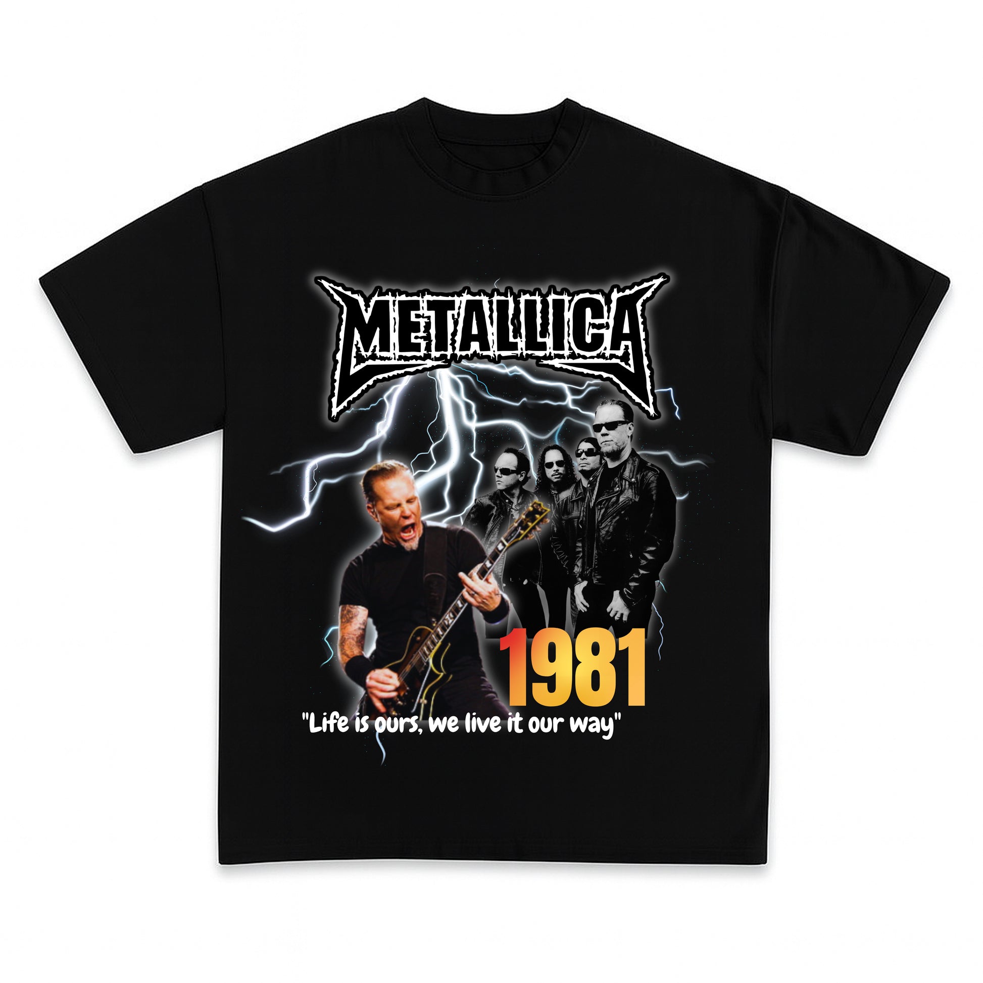 METALLICA BAND Graphic Tee- DRIPIT EXCLUSIVE
