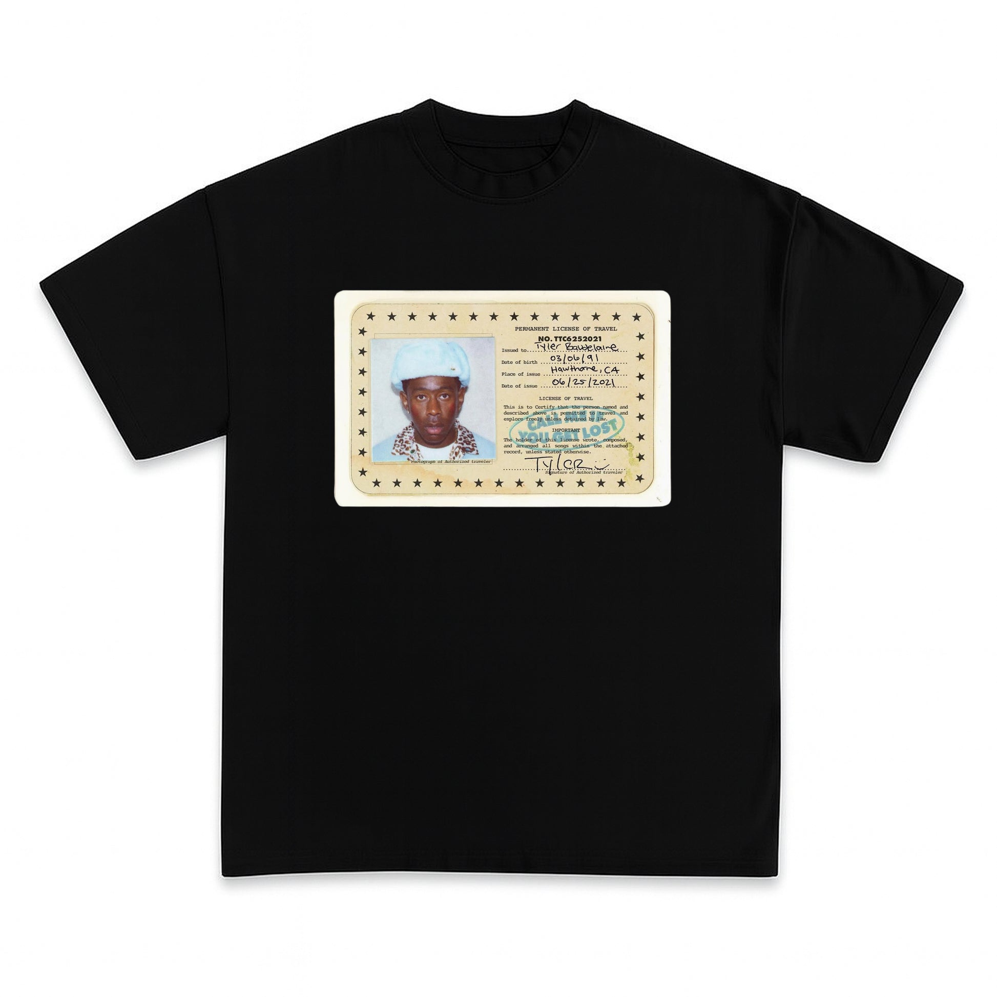 Tyler The Creator ID Tee-DRIPIT EXCLUSIVE