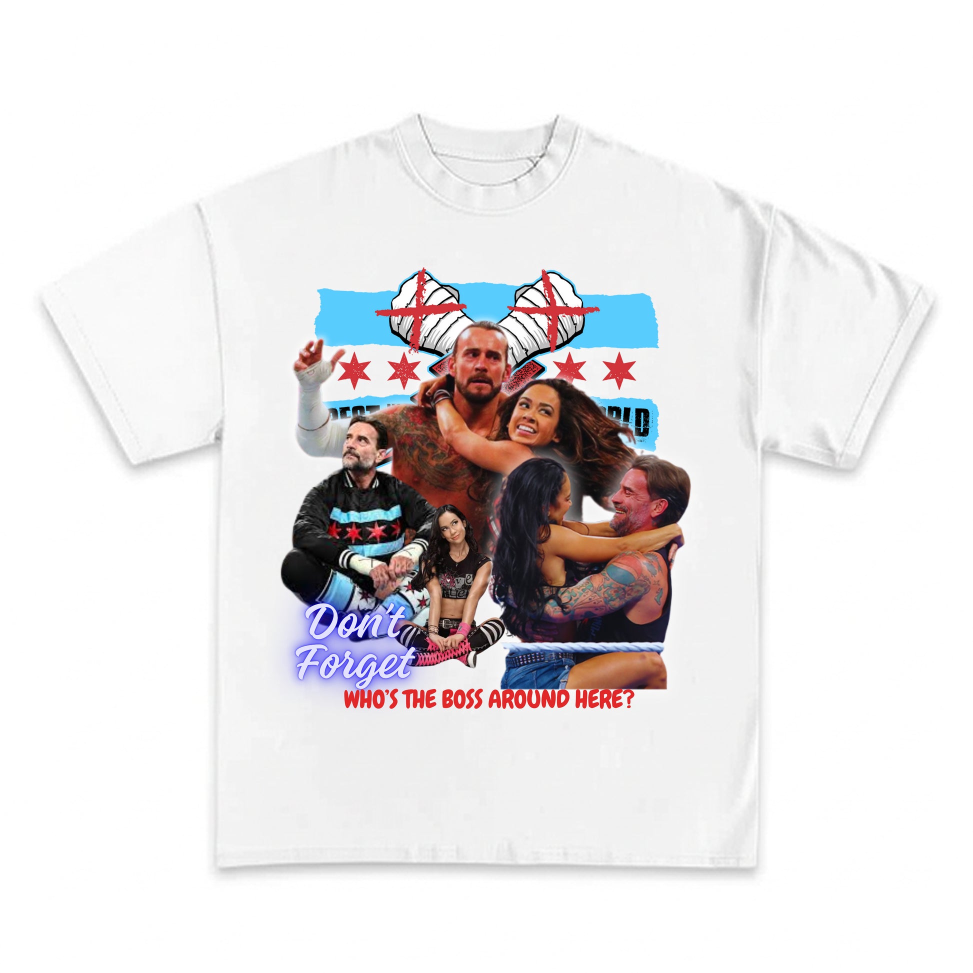 CM PUNK & AJ LEE Wrestling Tee- DRIPIT EXCLUSIVE