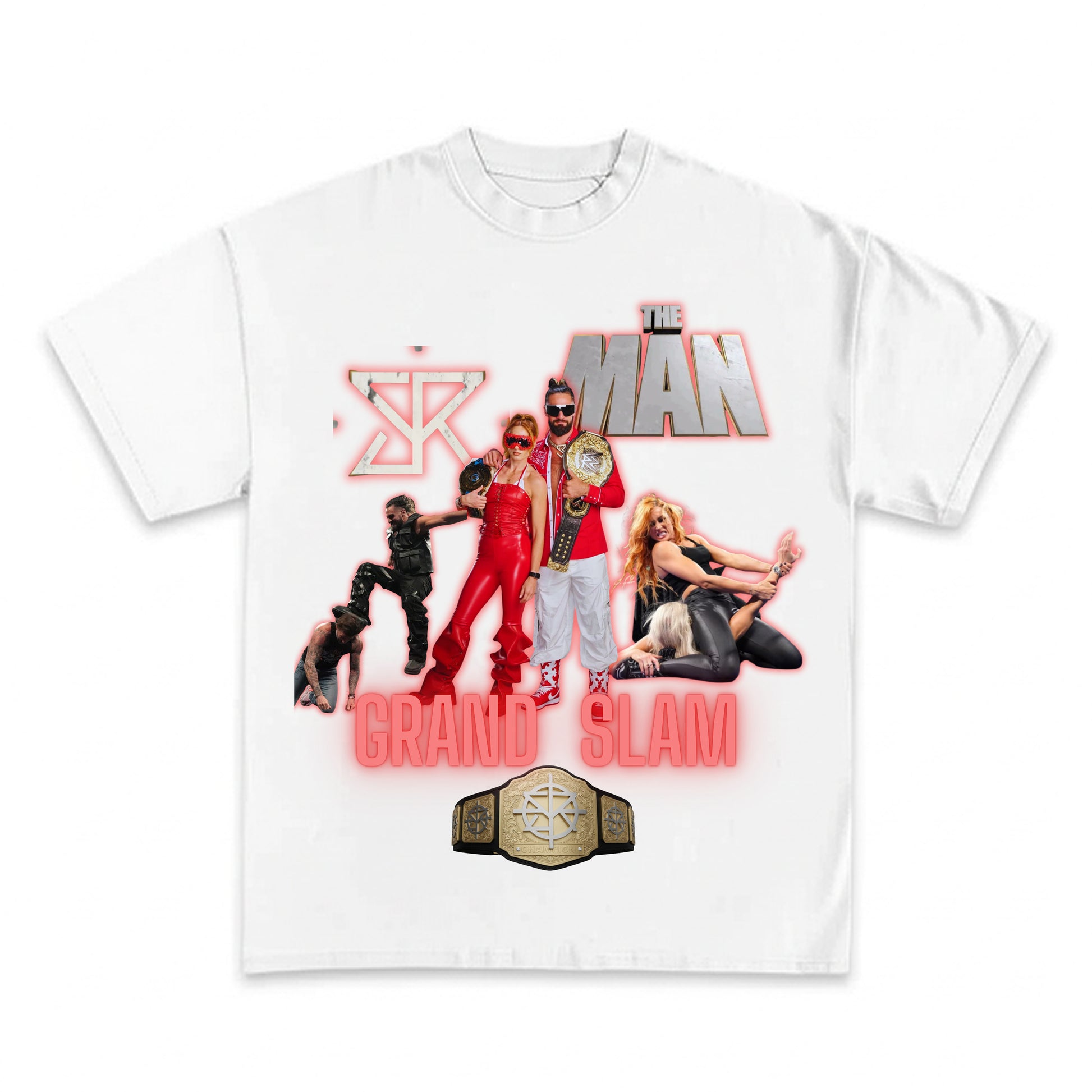 SETH ROLLINS & BECKY LYNCH Wrestling Tee- DRIPIT®| EXCLUSIVE