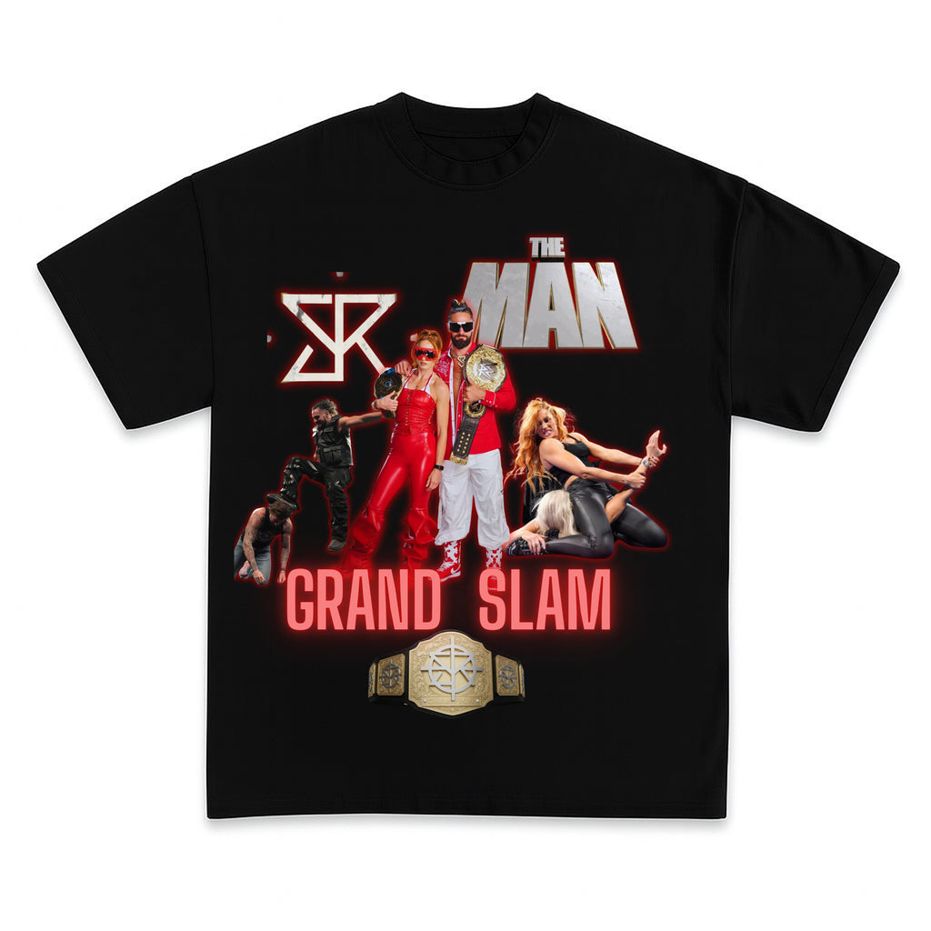 SETH ROLLINS & BECKY LYNCH Wrestling Tee- DRIPIT®| EXCLUSIVE