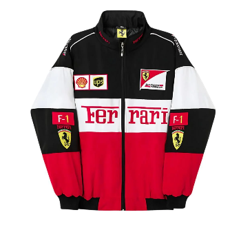 Ferrari WHITE F1 Racing Vintage jacket