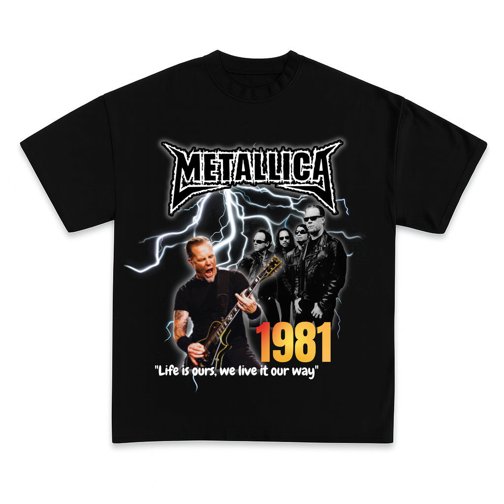 METALLICA BAND Graphic Tee- DRIPIT EXCLUSIVE